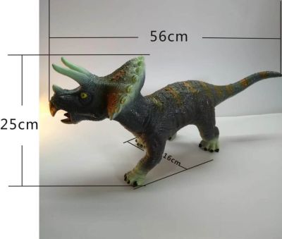 Big latest hot selling soft rubber dinosaurs with sound quality spray paint dinosaurs 6 hybrid