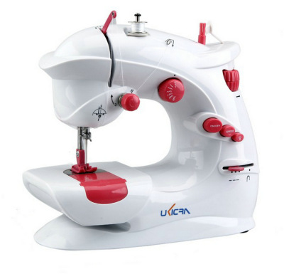 Mini sewing machine household electric table double line double speed sewing machine multi-function clothes car