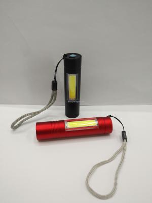 New USB flashlights, aluminum small flashlight, outdoor lighting