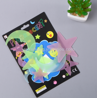 Factory direct selling star moon night light decoration kindergarten school decorations belt glue.