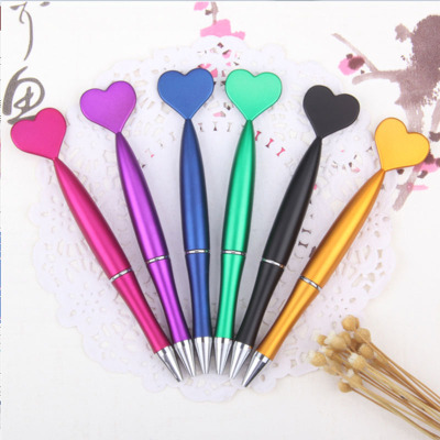 Creative stationery new simple metal spray paint pen pole love ballpoint pen wedding gift gift return gift pens