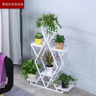 Creative multi-layer tieyi outdoor flower rack european-style simple flower shelf