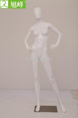 Xufeng manufacturer direct plastic body model spray paint light white sexy breast model 3