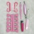 Nail clippers for 8 pieces of manicure kit: remove dead skin, fork, nail clippers, file, and nail tips