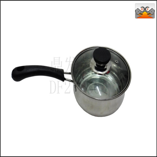 Df27366 Dingfa Stainless Steel Kitchen Hotel Supplies Tableware Single Handle Milk Pot Soup Pot Stew-Pan