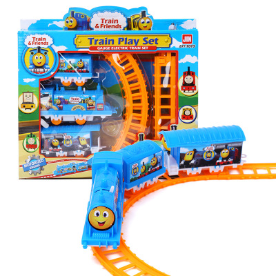 Electric Pony Little Train Track Toys 3 Car Assembly Rail Car Children Car Model Toys