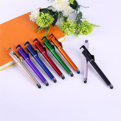 Manufacturers direct mobile phone holder pen can be printed two-dimensional code new advertising neutral pen custom touch pen wholesale
