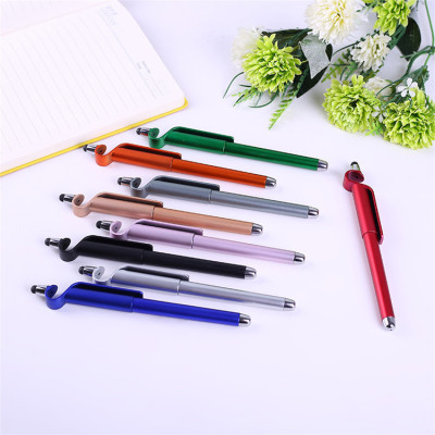 Manufacturers direct sales mobile phone holder pen advertising pen can be printed LOGO new touch screen neutral pen custom wholesale
