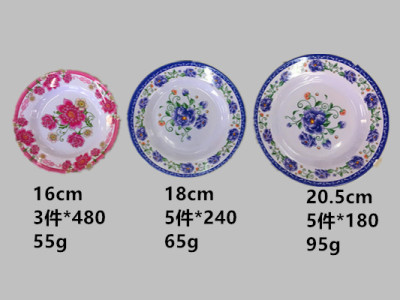 Melamine tableware. A large number of spot inventory of Melamine corrugated plate imitation of ceramic plates