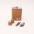 Factory Wholesale Can Be Customized Household Wood Grain Color Stainless Steel Hip Flask Set Portable Portable Wine Pot