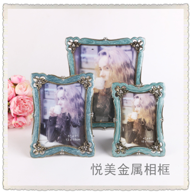 Luxurious water drill flower European - style picture frame 6 \\ \\ \"7 \\\" 10 \"creative set stage holiday wedding gift indoor decoration