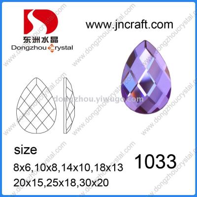 DZ-1033 drop glass mirror beads for jewelry accessories