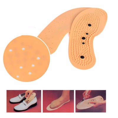 PVC magnetic massage insole magnet foot sole acupuncture point corresponds to comfortable insole for women (non-medical)