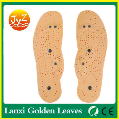 Provide 10 pieces of magnetic PVC magnetic massage health care insoles for foot fatigue men and women