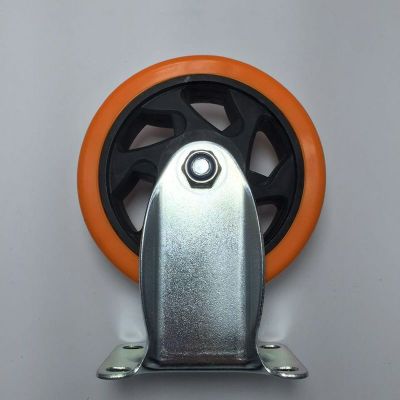 Medium orange tong hua PVC casters 3/4/5 inch directional wheel core PVC casters