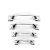  stainless steel bow - type cabinet drawer square handle grip 3-6 inch door and window hardware accessories