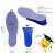 Factory Direct Sales Silicone Suede Two-Layer Pressure Resistant Honeycomb Inner Heightening Shoe Pad Men
