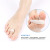 Silicone bunion hammering toe support pad overlapping toe separator claw toe split toe support pad