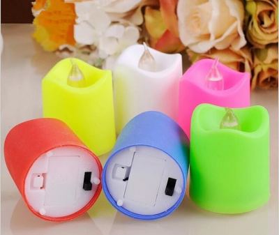 New Wave Mouth Candle Light LED Electronic Candle Wish Small Tea Light Wedding Proposal Arrangement Props