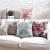 Garden flowers mix build simple cotton hemp hold pillow model room sofa adornment waist cushion for leaning on