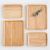 Japanese real wood series rubber wood tray kung fu tea set fruit tray