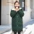 Cotton-padded jacket, long hat and thick cotton-padded coat for women