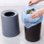 Japanese  plastic circular double-layer trash can matte sanding without cover thickening type portable trash can