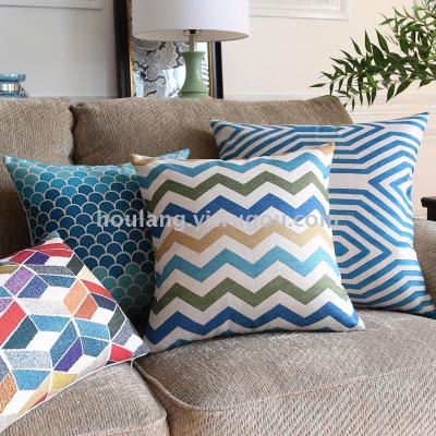 Nordic abstract geometric sofa cushion cover cotton and linen texture pillow decoration pillow