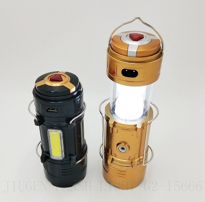 Long torch LL-208T rechargeable extendable ma light with COB side light