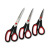 Stainless steel office scissors color rubber rubber handle paper scissors 7.5-inch plastic handle manual scissors