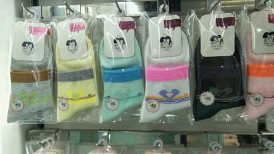 Women's thick cotton socks, candy color, antique color