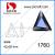 DZ-1760 triangle glass mirror beads for jewelry accessories