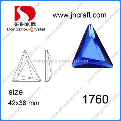 DZ-1760 triangle glass mirror beads for jewelry accessories