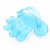Safe and portable transparent massage plastic five fingers brush single right hand stroking hair comb dog bath supplies