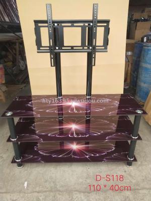 Manufacturer direct-sale toughened glass fashionable home LED TV rack, LCD TV rack