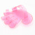 Safe and portable transparent massage plastic five fingers brush single right hand stroking hair comb dog bath supplies