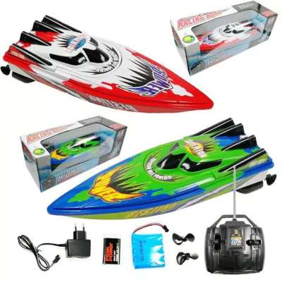 Racing Remote-Control Ship Rechargeable Children's Toy Boat Model Speedboat Waterproof Drop-Resistant Boy Water-Playing Boat Toy