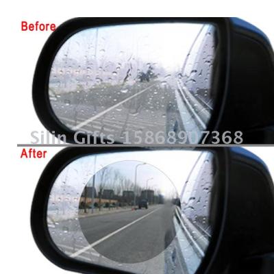 Car Rearview Mirror Waterproof Membrane Anti-fog Film Sticker Rain Shield Rainproof Car Mirror Window Clear Film