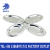 Stainless Steel European-Style Dinner Plate Hotel Supplies High-End Thickened Fast Food Plate Grid Embossed Egg Plate