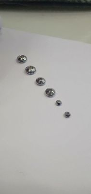 Stainless steel flying saucer bead