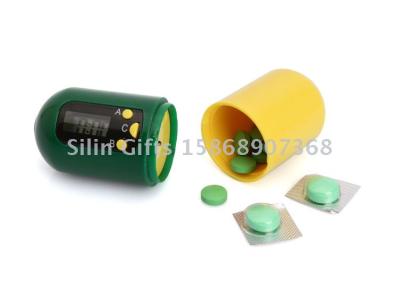 Electronic Pillbox,Digital LCD Alarm Pill box Timer Reminder Medication Alarm Pill Medicine Box