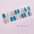 New Ultra-Thin Nail Stickers Lake Blue Four-Color Printing Invincible Breathable Clothing Nail Sticker Spot