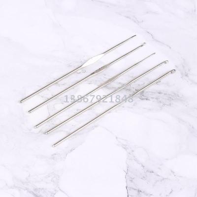 Diy manual beaded crochet needle threading tool thread hook needle crochet three - tong crochet special