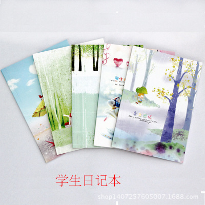 Stationery Wright 32k100 Cartoon Diary Composition Noteboy Creative Notebook Square Notebook Factory Direct Sales