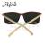 Fashion trend metallic leg box sunglasses for sunshade and uv protection 18169 sunglasses