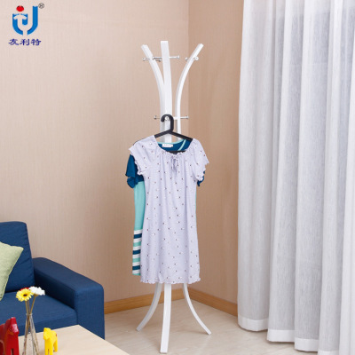 Wholesale floor hanging clothes rack thick iron hat rack multi-functional bedroom hanging clothes rack