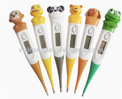 Electronic cartoon thermometer six baby pacifier thermometer digital home wholesale