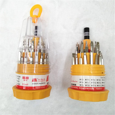 Manufacturer direct 31pc multi function telecommunication group set screw combination manual screwdriver
