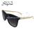 Square metal foot driving outdoor sunglasses with stylish sunglasses 18170