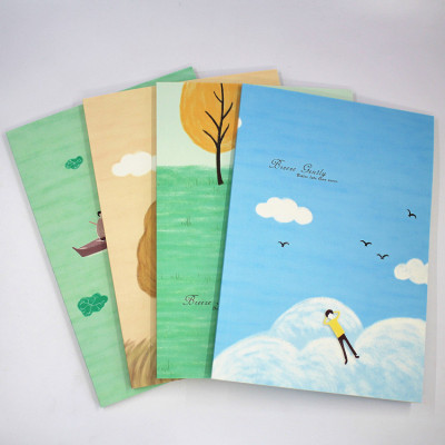 Ruiyi 32k80 Notebook Small Fresh Cartoon Notepad Simple Notebook Student Class Record Stationery Direct Sales